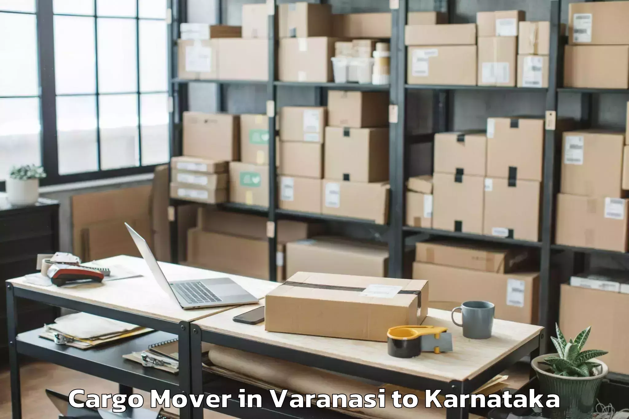 Book Varanasi to Karnataka Veterinary Animal An Cargo Mover